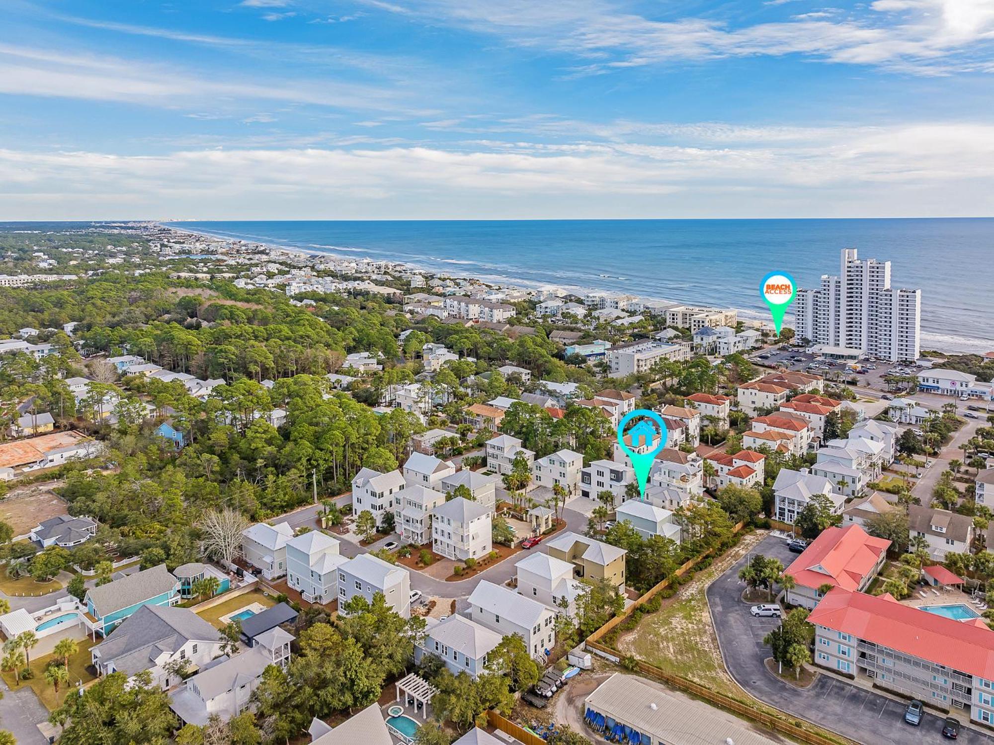 Shellabrate Good Times A Brand New Home For 2024 Only 3 Blocks To The Beach With Community Pool Santa Rosa Beach Exteriör bild